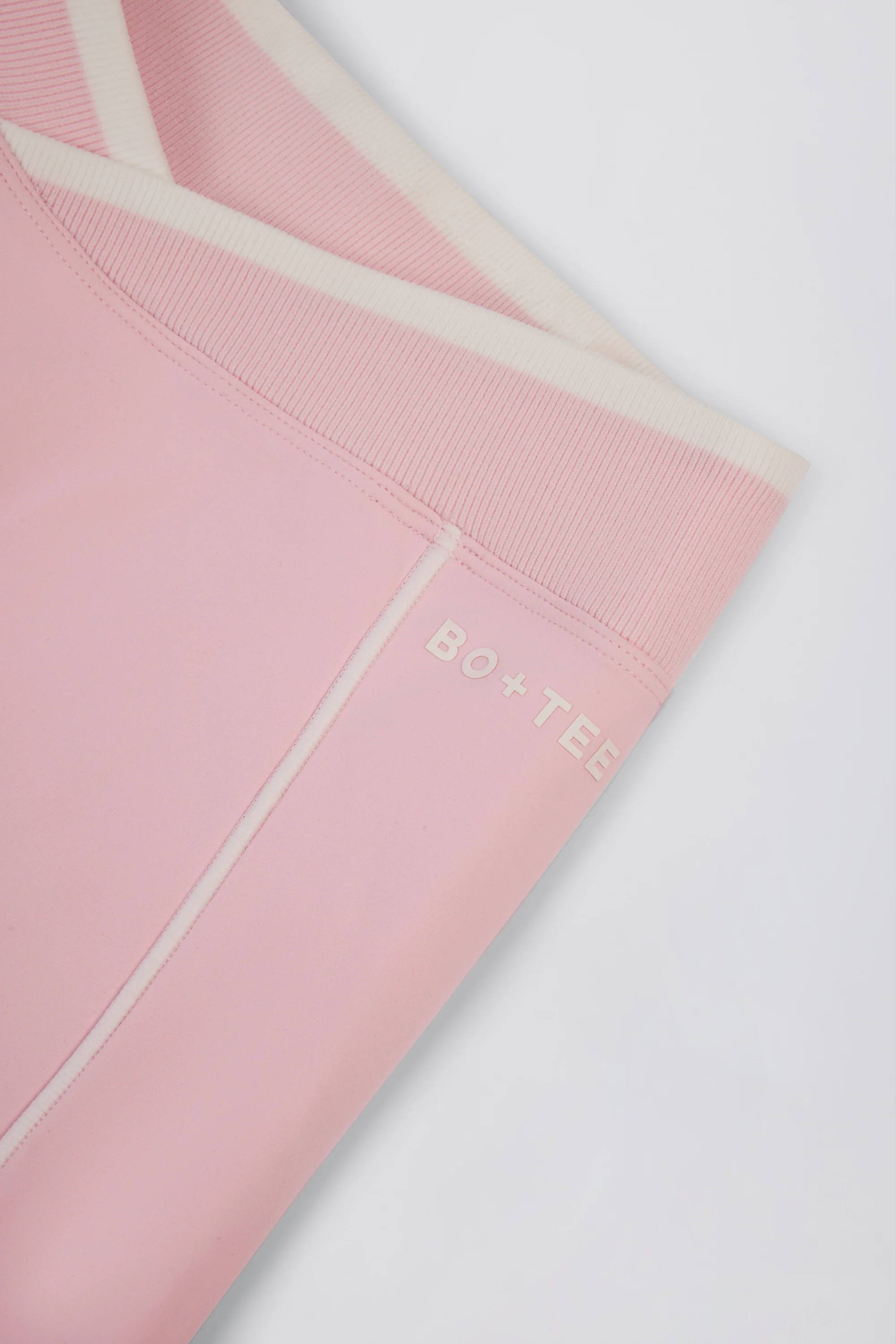 Soft Active Wrapover Contrast Mini Shorts in Powder Pink - Image 6