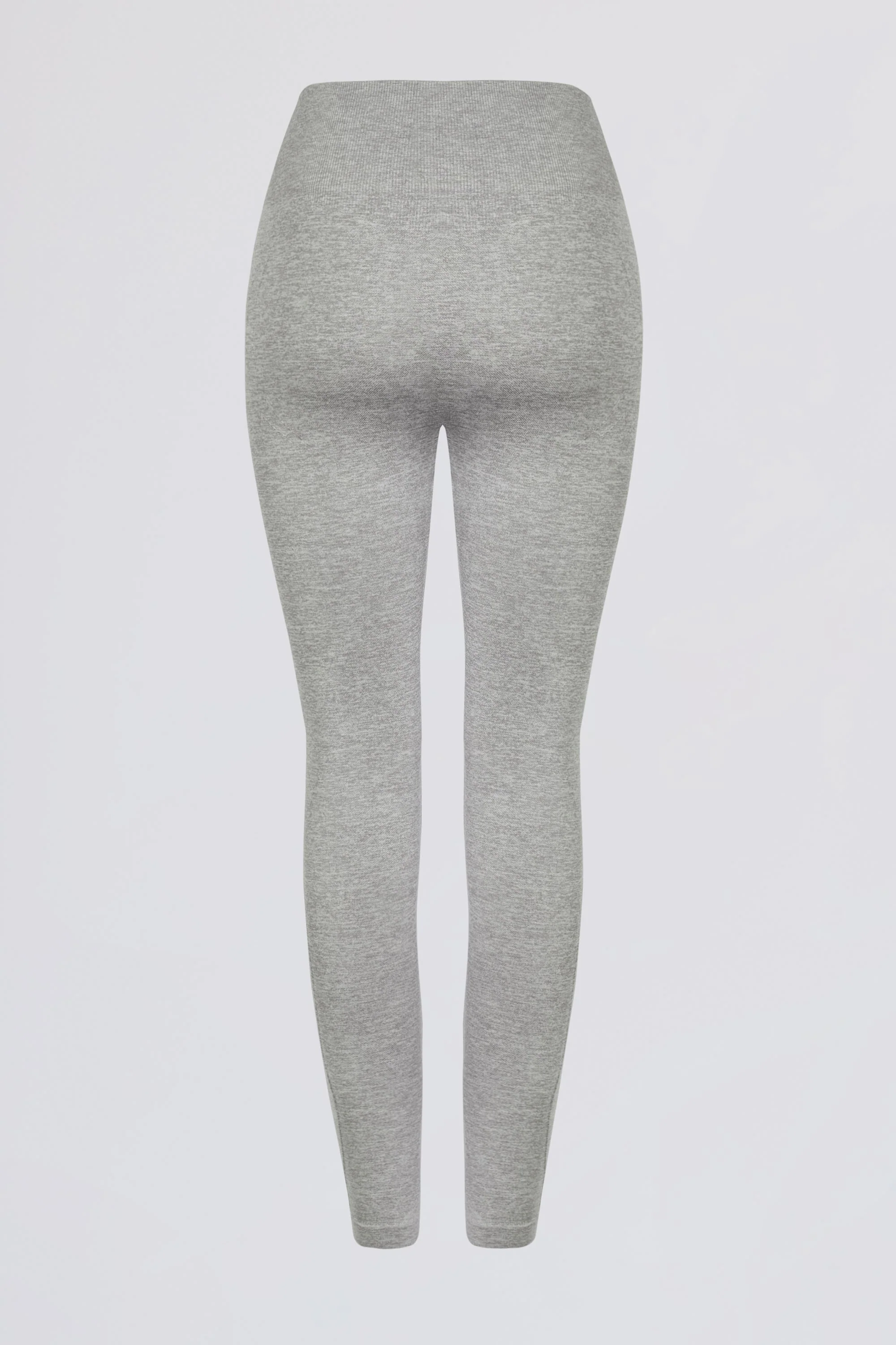 Super Sculpt Seamless High-Waist Leggings in Grey Marl - Image 4