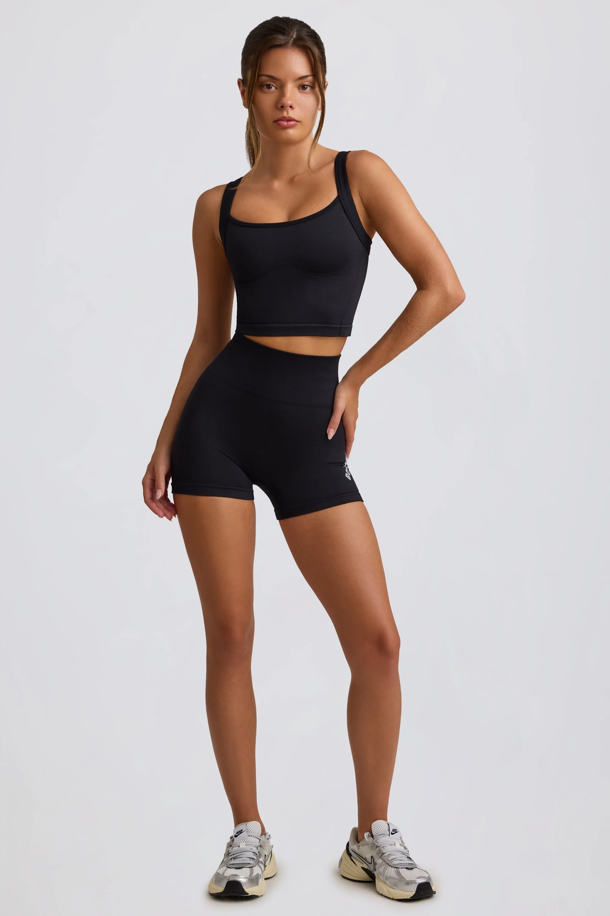 Super Sculpt Seamless Longline Camisole Top in Black - Image 4