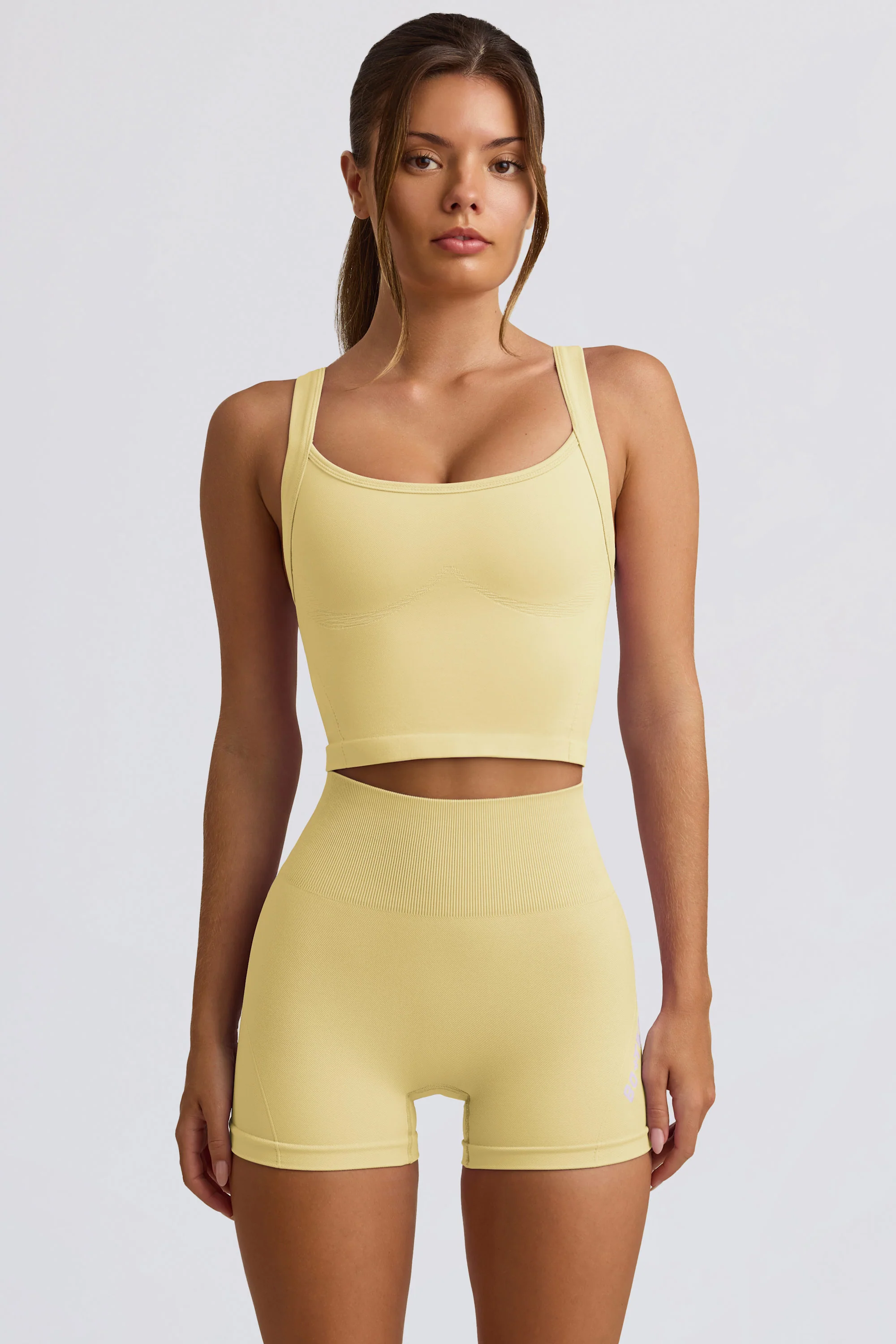 Super Sculpt Seamless Longline Camisole Top in Butter Yellow - Image 7