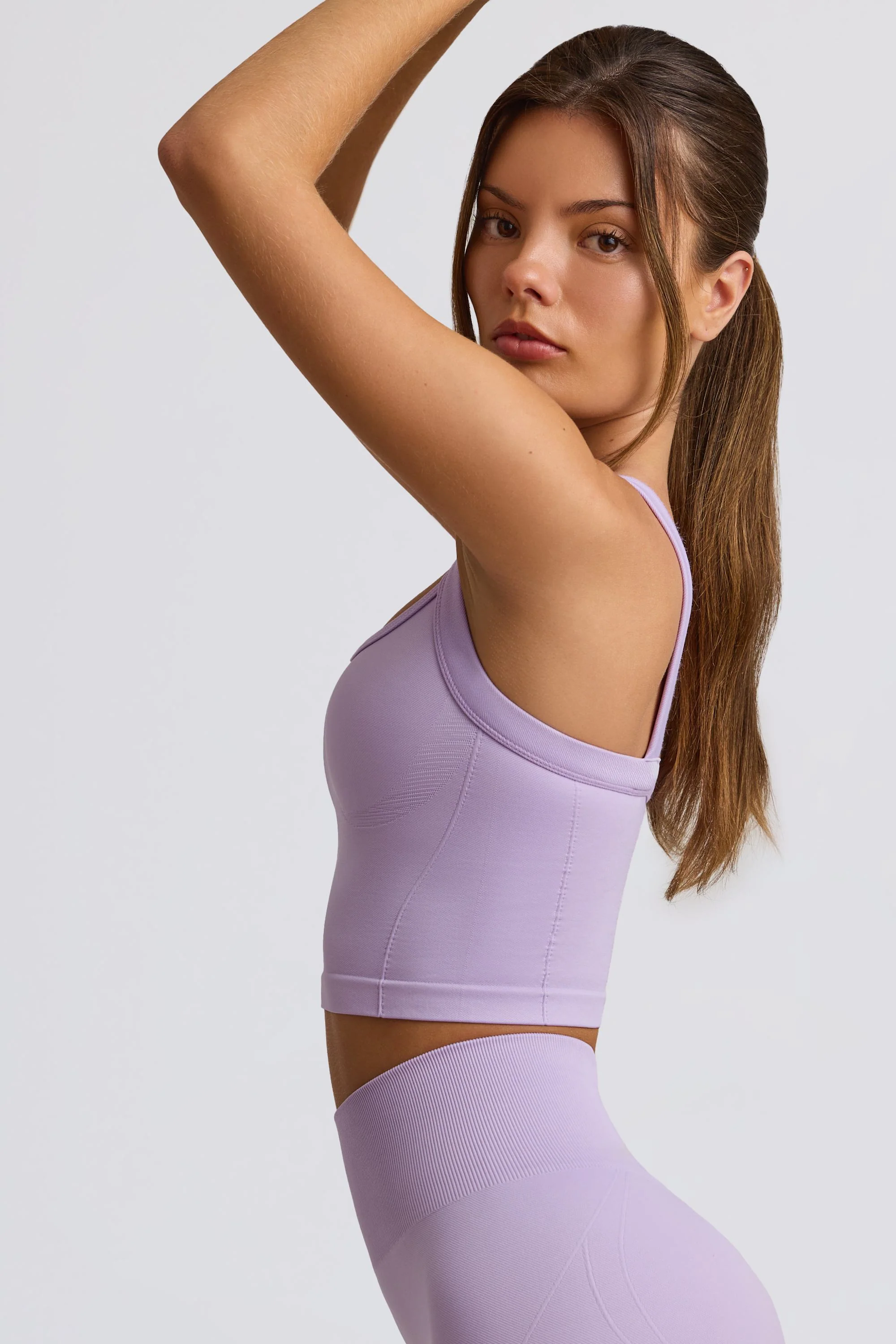 Super Sculpt Seamless Longline Camisole Top in Lavender - Image 4