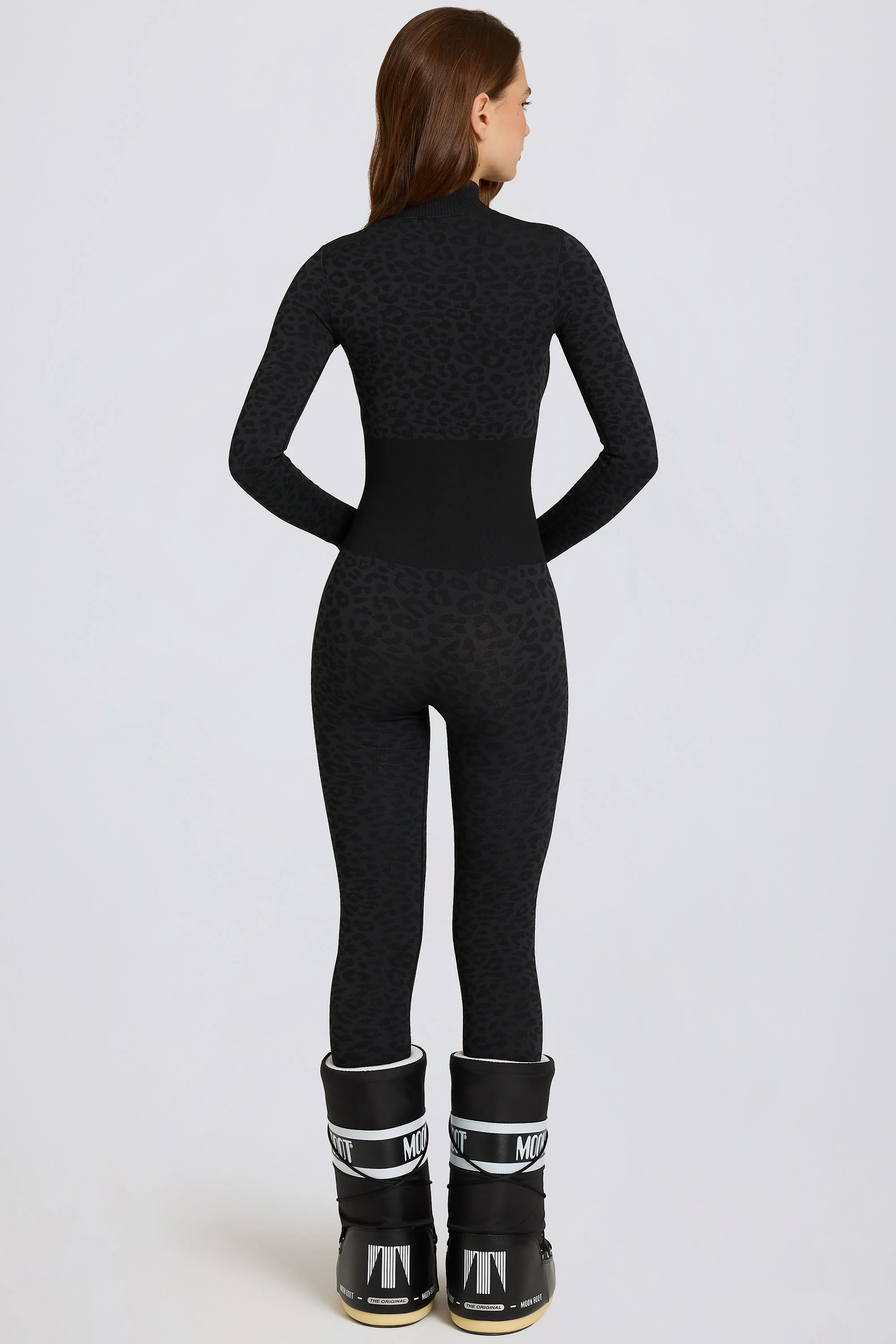 Thermal Base-Layer Jumpsuit in Black Leopard - Image 6