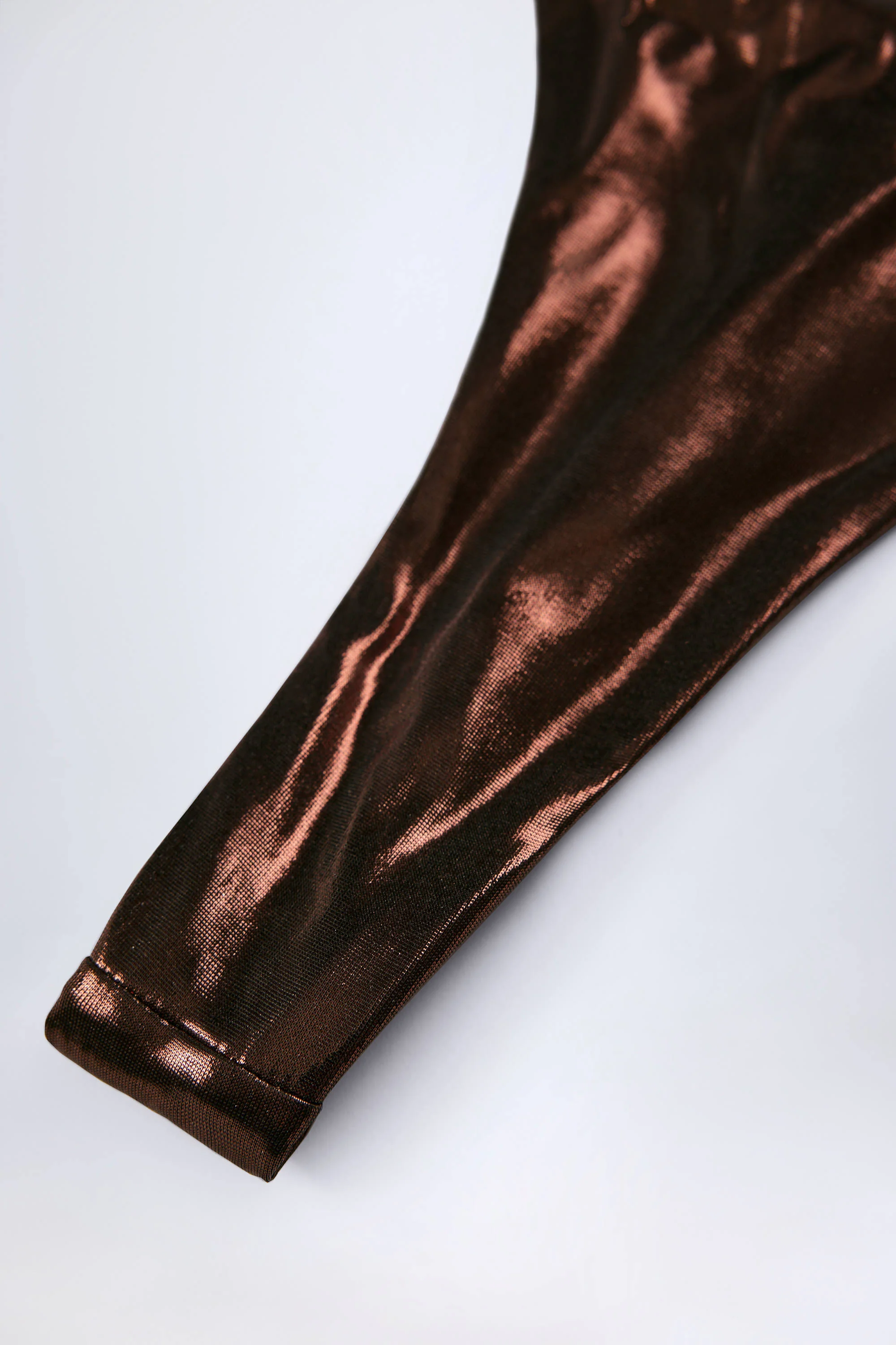 Thong Bikini Bottoms in Bronze Gold - Image 7
