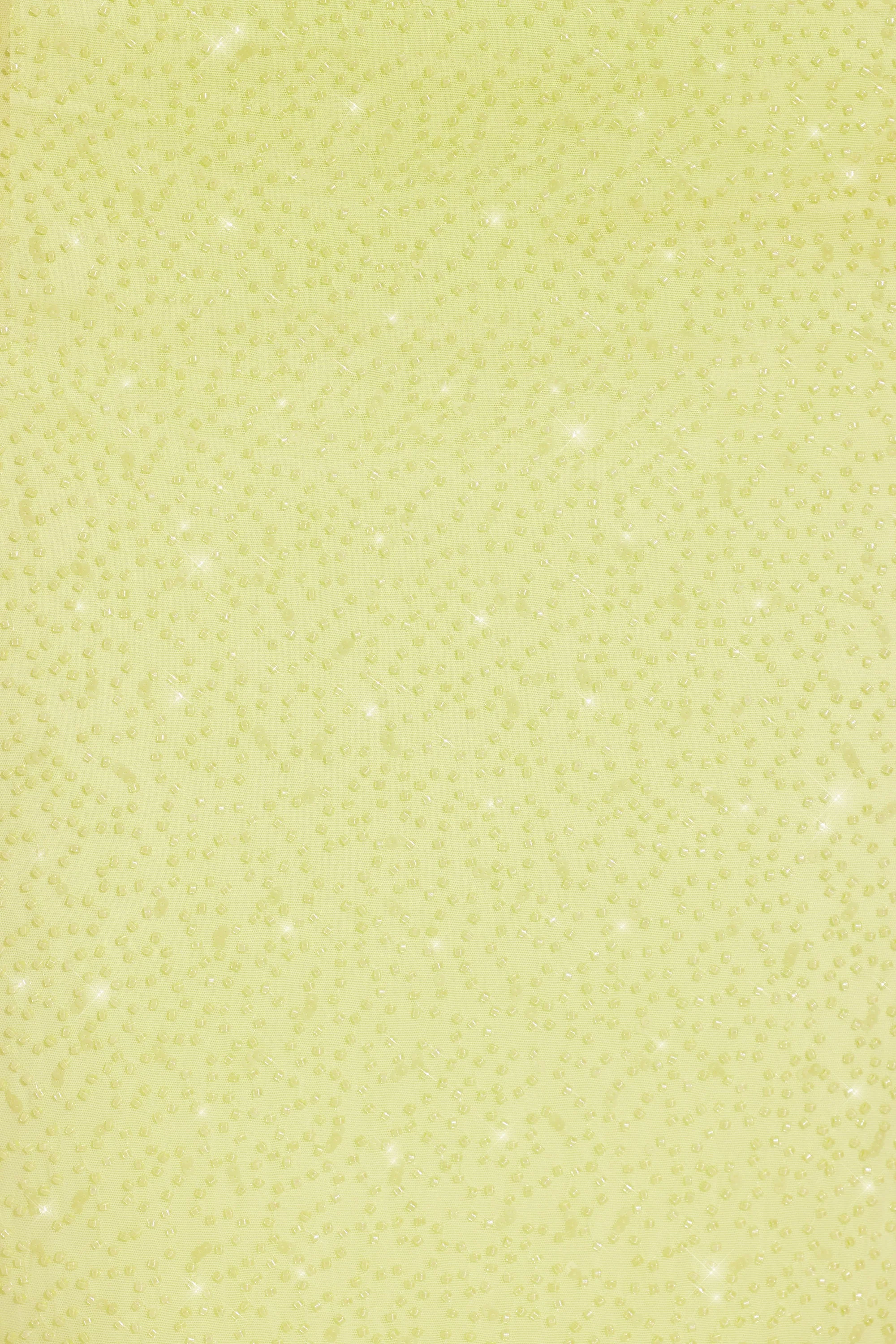 Embellished Side Split Maxi Skirt in Lime Green - Image 5