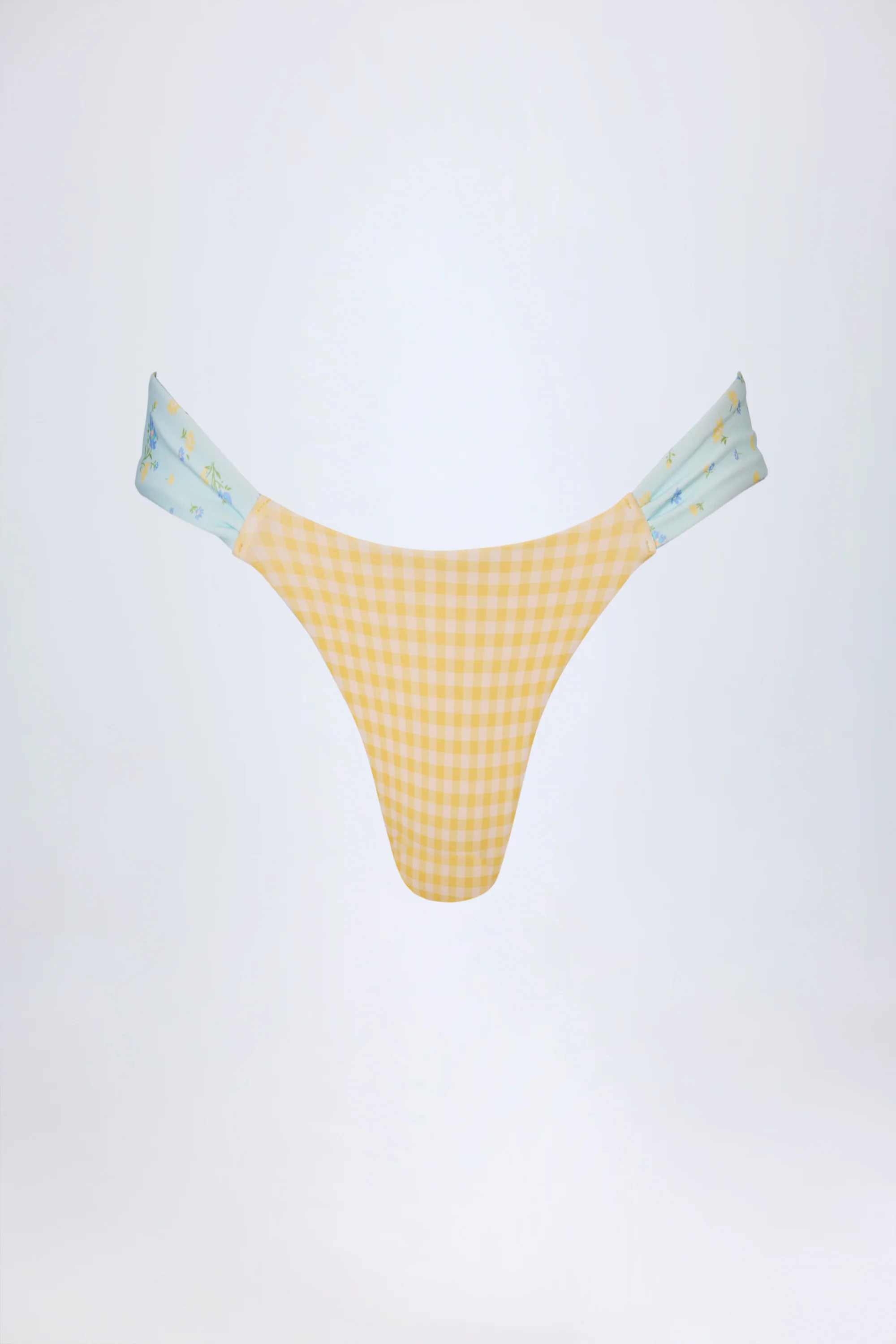 Cheeky Bikini Bottoms in Yellow Gingham - Image 4