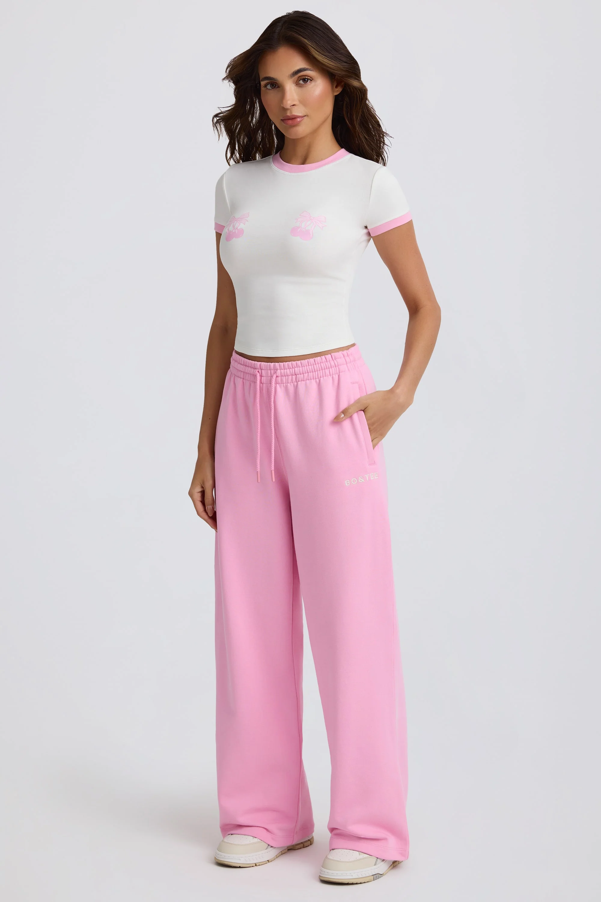 Cropped Baby T-Shirt in White - Image 5