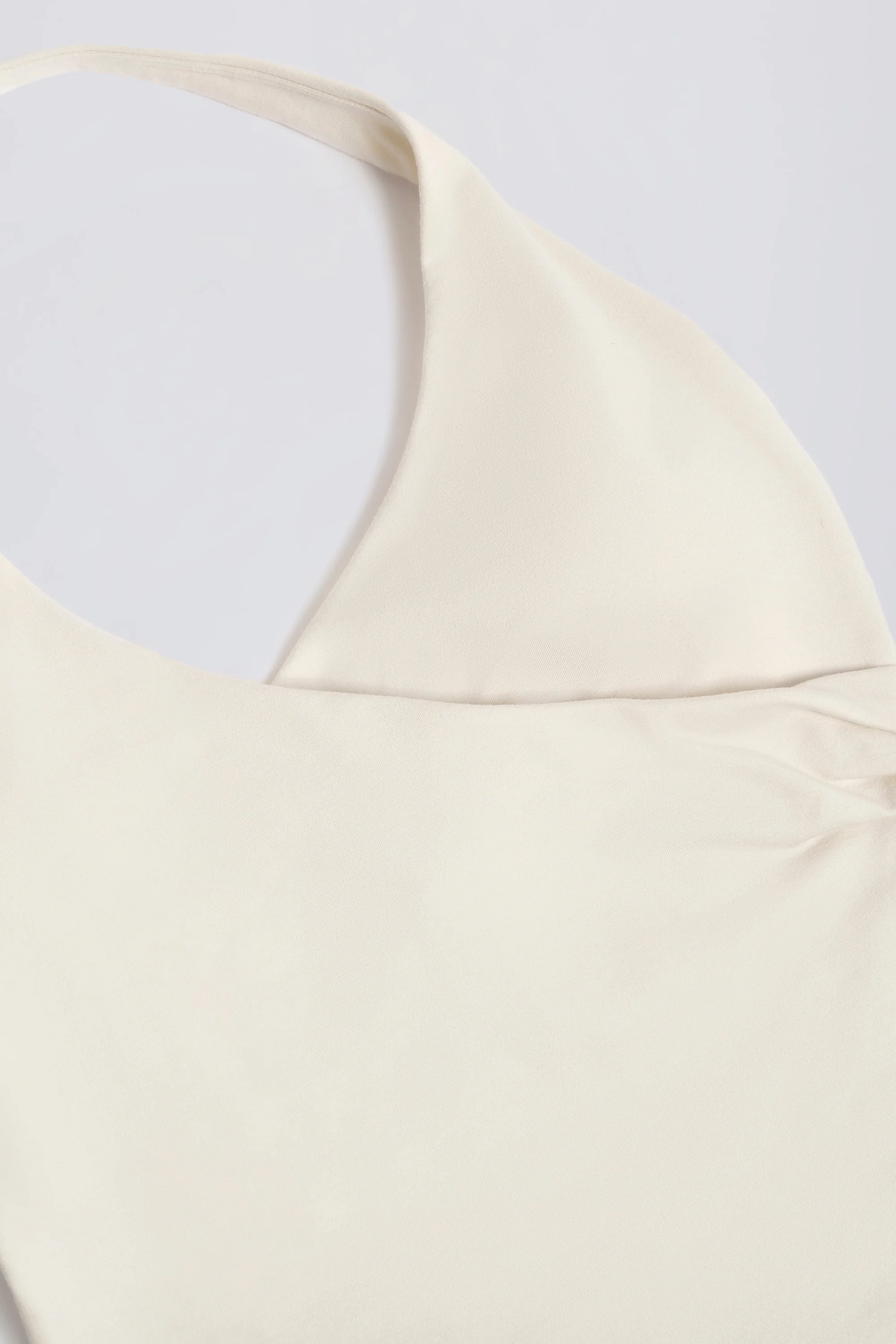 Halterneck Open-Back Tank Top in Vanilla - Image 8
