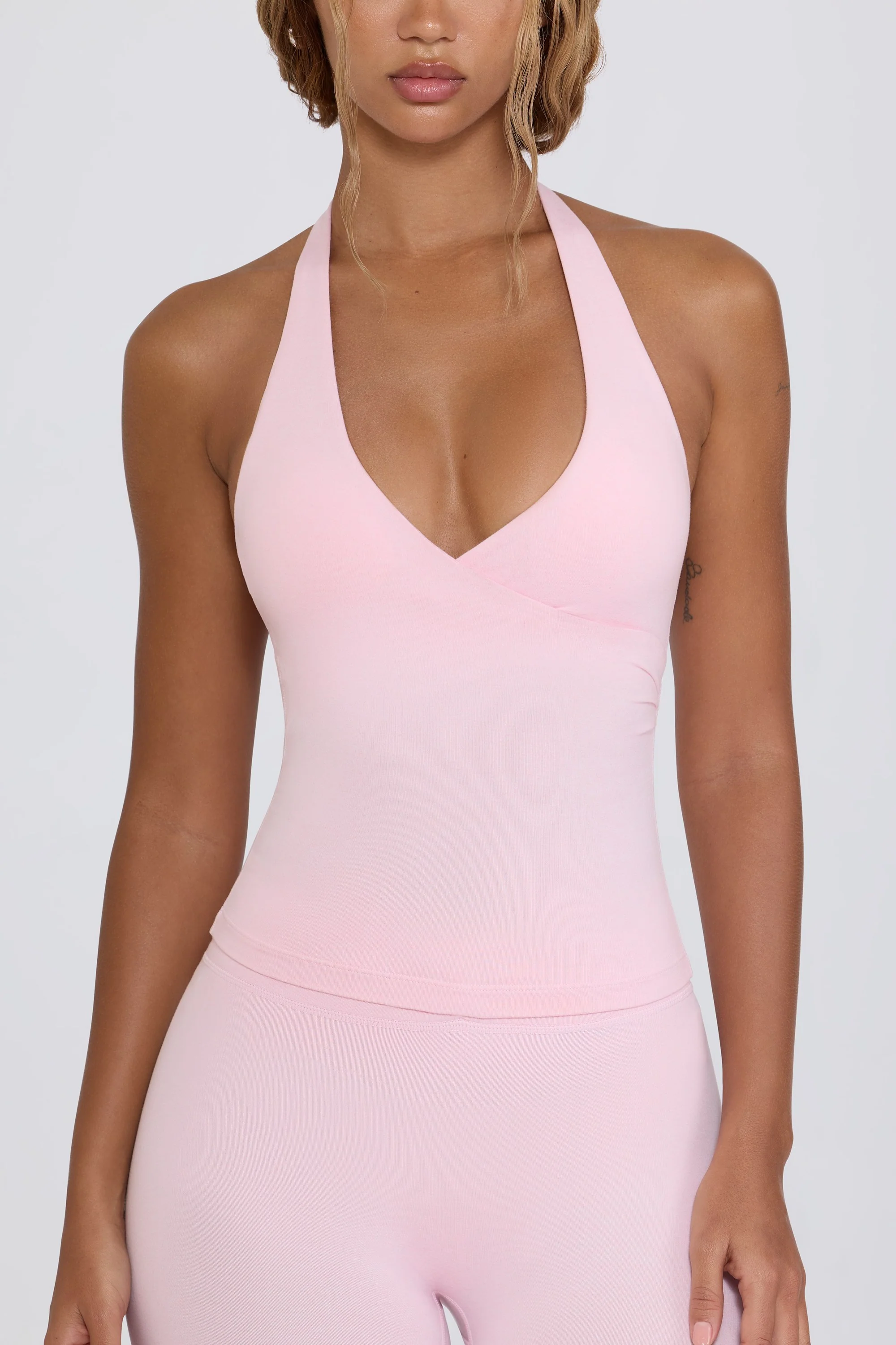 Halterneck Open-Back Tank Top in Bloom - Image 4